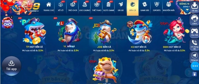 Cách để chơi Game bắn cá Vz99